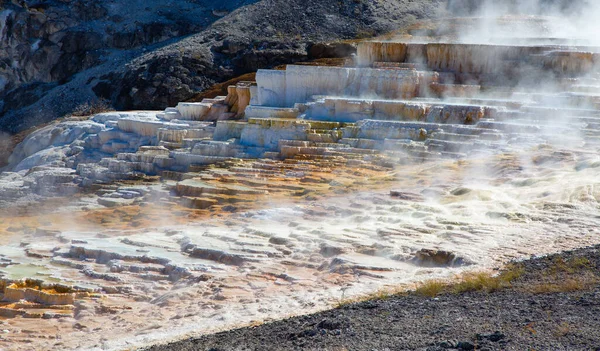 Mammoth Hot Springs Yellowstone National Park Wyoming Usa — Stock Photo, Image