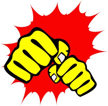 Dövüş sanatları simbol, logo. Karate yaratıcı tasarım amblemi.