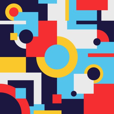 Kareler ve Geometrik Şekiller Deseni