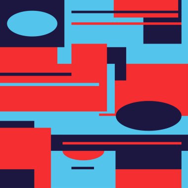 Kareler ve Geometrik Şekiller Deseni