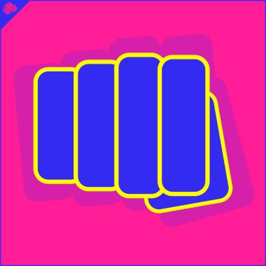 Karate amblemi. Dövüş sanatı yaratıcı renkli simbol tasarım. Vektör, Eps.