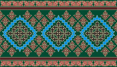 Arka planda Kazak göçebe kabileleri