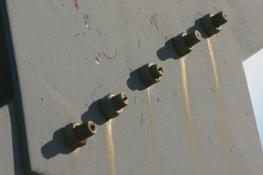 Çelik, parlak metal dokusu. Sanayi üretim fabrikası