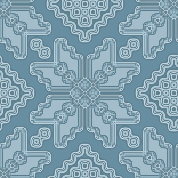 Azulejo de patrón sin costuras estilo marroquí en azul pastel suave — Foto de Stock