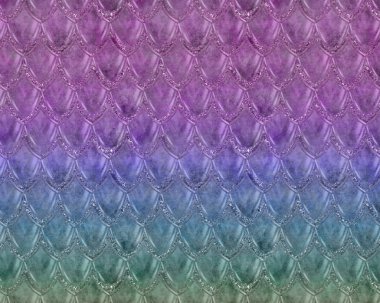 Oynak Mermaid Balık ölçekli desen yinelenen