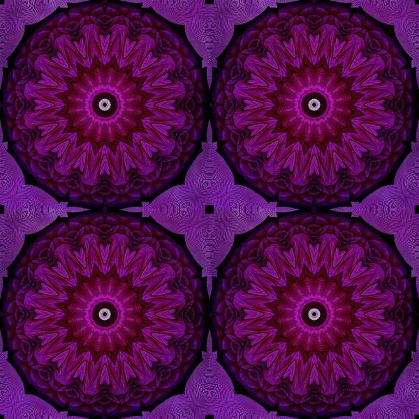 Modello di mandala viola senza cuciture — Foto Stock