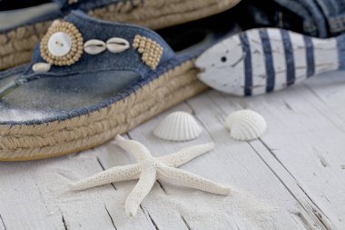 Denim deniz natürmort