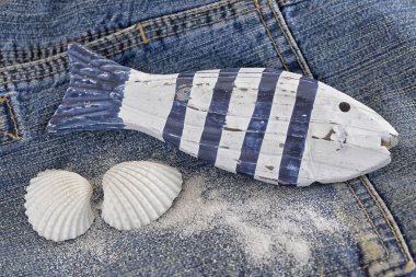 Denim deniz natürmort