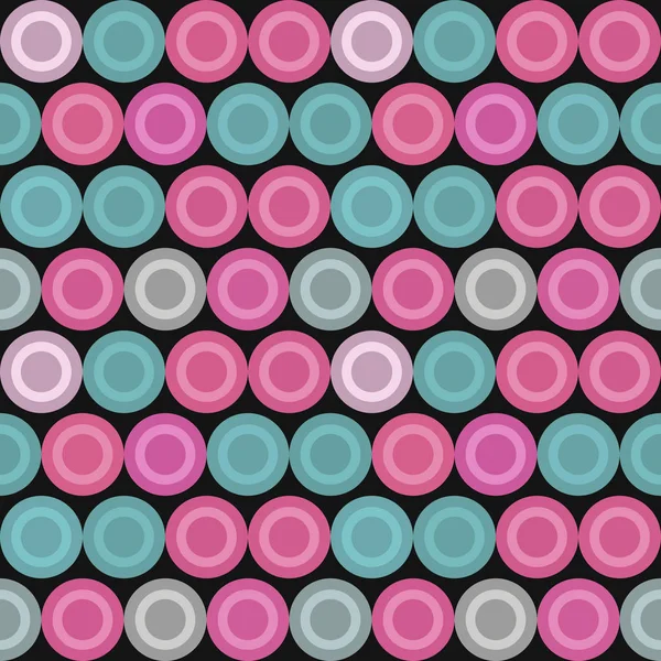 Pink and Tal Dot Pattern On Black — стоковое фото