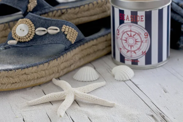 Denim marine still life — Stock Photo, Image