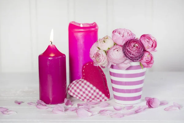 Feminine Still Life With Ranunculus — Stock Photo, Image