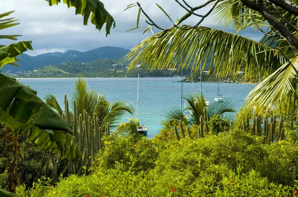 Isole Vergini Britanniche Vista da Marina Cay — Foto Stock