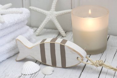 Balıkla deniz natürmort