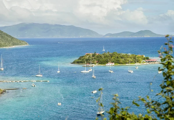 BVI Caribbean Island Marina Cay — Stock Photo, Image