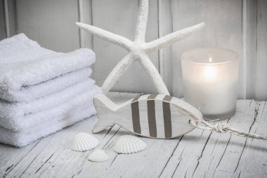 Balıkla deniz natürmort