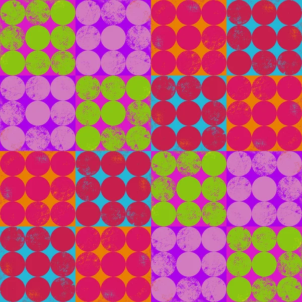 Colorful Dots Seamless Repeating Pattern — Stock Photo, Image