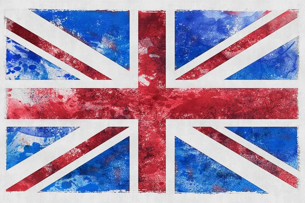 Britská vlajka Union Jack Ilustrace — Stock fotografie