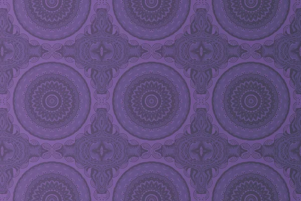 Patrón de símbolo de mandala en púrpura —  Fotos de Stock