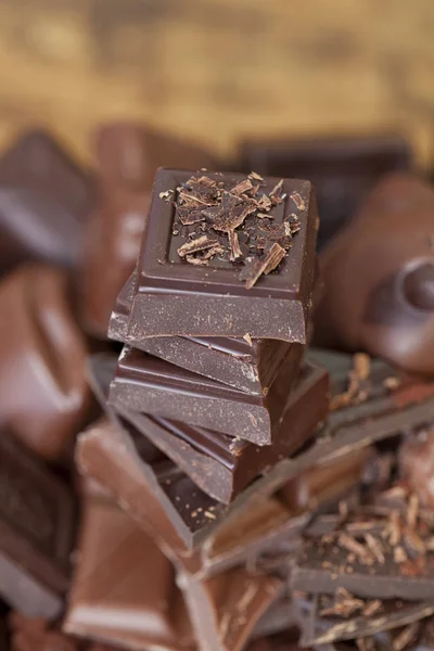 Sweet Sin Delicious Chocolate Close Up — Stock Photo, Image