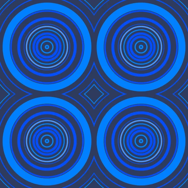 Design simmetrico del cerchio in blu — Foto Stock