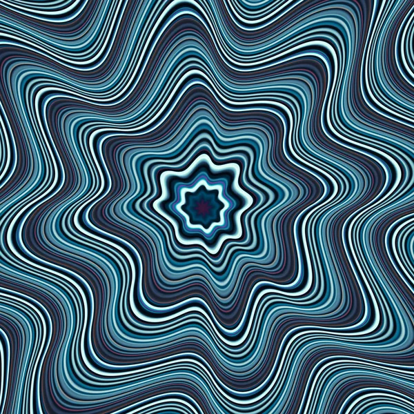 青の色合いで波線パターン — ストック写真