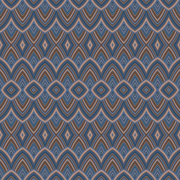 Brown Blue Seamless Repeating Pattern — ストック写真