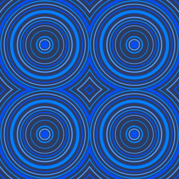 Symetrický kruhový design v modré — Stock fotografie
