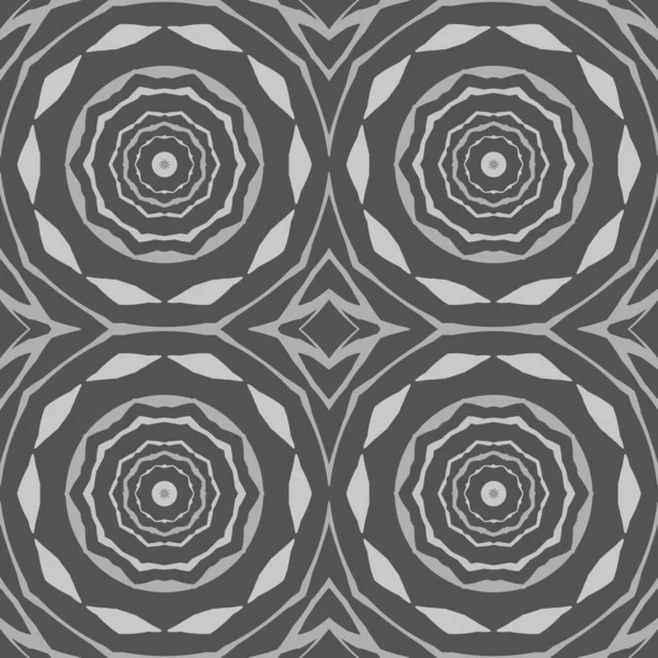 Design simmetrico del cerchio in grigio — Foto Stock