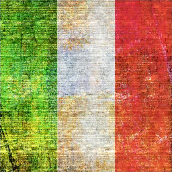 Bandeira italiana no estilo Grunge — Fotografia de Stock