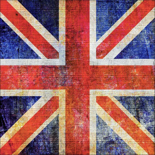 UK Flag In Grunge Style — Stock Photo, Image