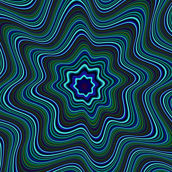 Blue Green Abstract Waves Design — 스톡 사진