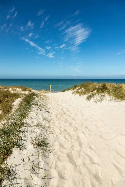 Paisaje Playa Capturado Solitaria Costa Del Mar Báltico Mecklemburgo Vorpommern — Foto de Stock