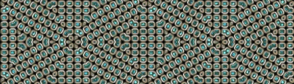 Repetición Sin Costuras Elegante Piedra Preciosa Azulejo Patrón Joyería Plata — Foto de Stock