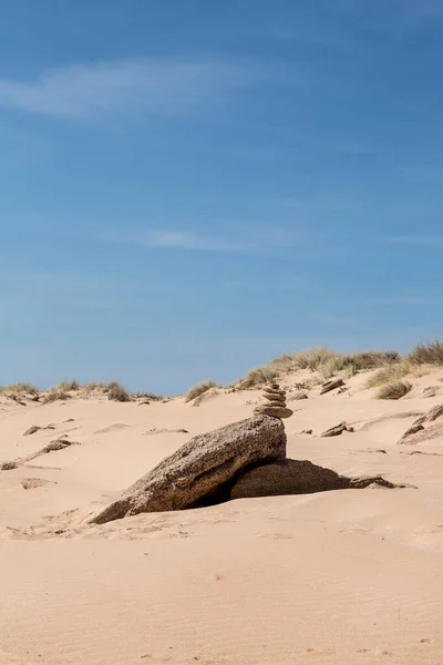 Steinkarin Einem Einsamen Strand Andalusien Südspanien — Stockfoto