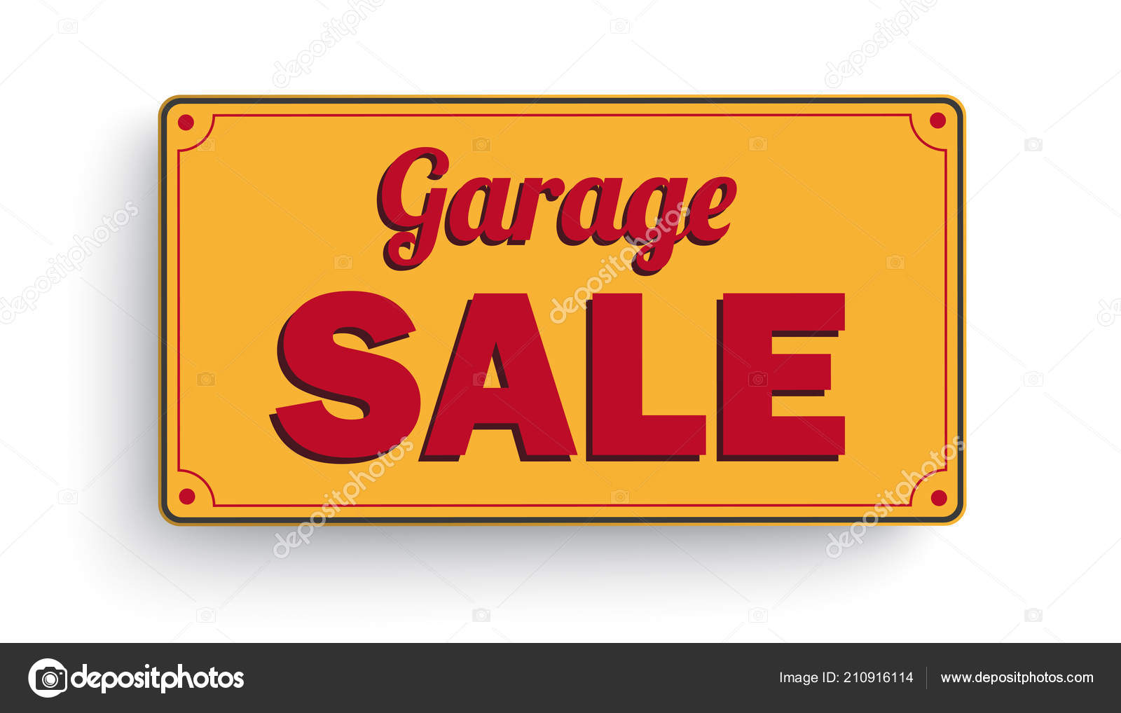Orange Sign Text Garage Sale Stock Vector C Limbi007 210916114