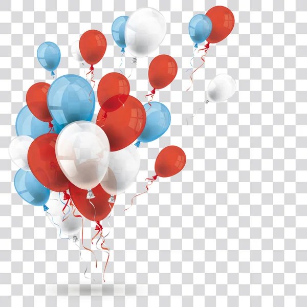 Globos Colores Con Fondo Comprobado — Vector de stock