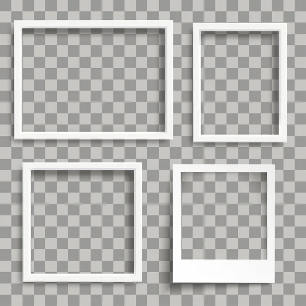 White Frames Checked Background — Stock Vector