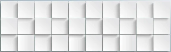 Witte Vierkanten Met Structuur Van Schaduwen Grijze Achtergrond Eps Vector — Stockvector