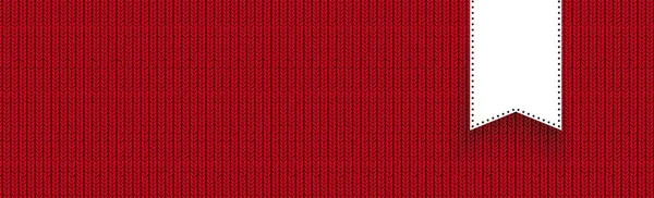 Kırmızı Örgü Tekstil Arka Plan Eps Vektör Dosyası — Stok Vektör