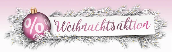 Tekst Van Duitse Weihnachtsaktion Vertalen Kerstmis Verkoop Eps Vector Bestand — Stockvector