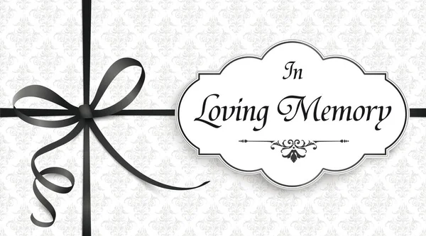 Obituario Con Texto Loving Memory Archivo Vectorial Eps — Archivo Imágenes Vectoriales