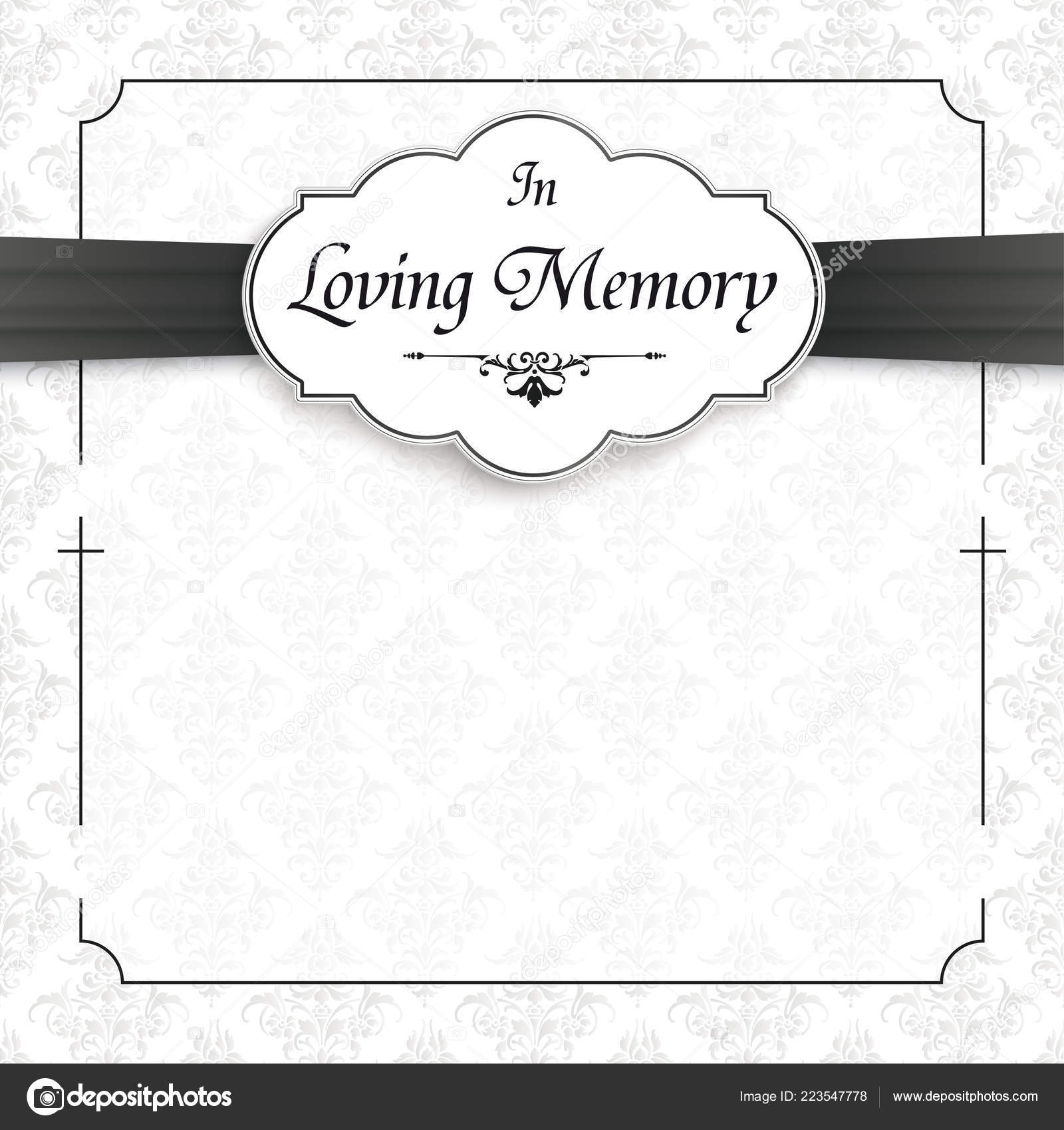 In Loving Memory Template Free Download Printable Templates