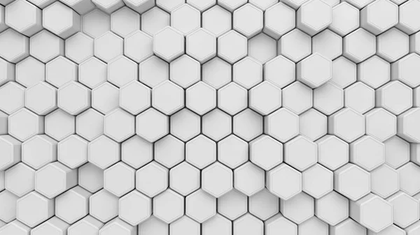 白の六角形構造の背景 イラストレーション — ストック写真