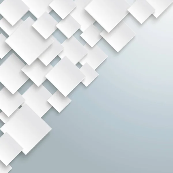 Illustration Vectorielle Losanges Papier Blanc Sur Fond Gris — Image vectorielle
