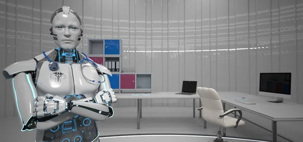 Humanoid Robot Medica assistent sjukhus — Stockfoto