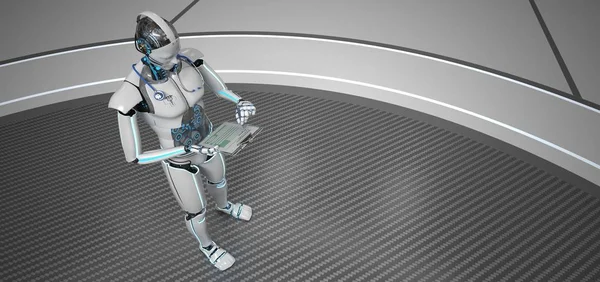 Humanoid Robot szakasszisztens — Stock Fotó