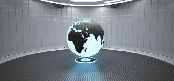 Sala di formazione futuristica Globe — Foto Stock