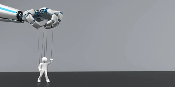 Робот-марионетка — стоковое фото