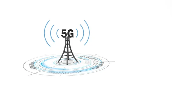 Antena de tecnologia 5G — Fotografia de Stock