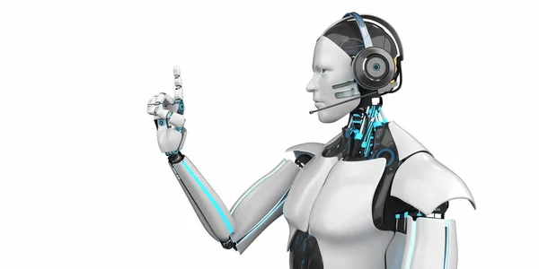 Humanoid Robot Callbot — Stock Photo, Image